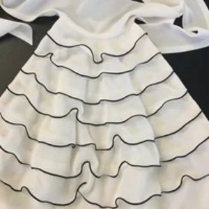 Liz Claiborne White with Black accent Halter Top Sz 10P